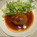 ⭐︎嵐⭐︎'s cooksnap of when they made 肉汁ジューシー　柔らか絶品ハンバーグ.