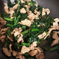ニャンタコス's cooksnap of when they made 簡単♪ちぢみほうれん草と豚肉の中華炒め.