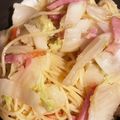 ぷーとんR's cooksnap of when they made 白菜が主役！白菜とベーコンのパスタ.