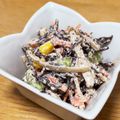 bonandsora's cooksnap of when they made ごぼうとひじきの五色彩りサラダ.