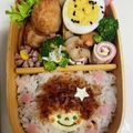 えいたママ☆'s cooksnap of when they made そぼろdeアフロちゃん＊キャラ弁.