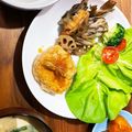☆あさ's cooksnap of when they made 鶏肉の照り焼きwith蓮根&舞茸.