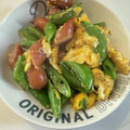レナヒナ's cooksnap of when they made スナップえんどうとウインナーのマヨ卵炒め.