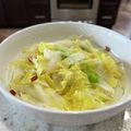 Superlittleboo's cooksnap of when they made 簡単☆白菜とベーコンのペペロンチーノ炒め.