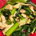 クックYF39Z2☆'s cooksnap of when they made 【副菜】小松菜とエリンギのガーリック炒め.