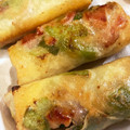 ふぁんころ's cooksnap of when they made 簡単アレンジ☆ 焼豚とピーマンの春巻き.