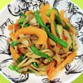 きゃんでぃ×2's cooksnap of when they made 簡単！舞茸とパプリカのガーリック炒め.