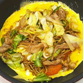 にきけん's cooksnap of when they made 名古屋風のオム焼きそば.