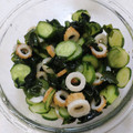 涼かあか's cooksnap of when they made ちくわときゅうりとわかめの酢の物.