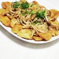 ぱふ's cooksnap of when they made ご飯が進む＊鶏胸肉とキノコの甘辛ステーキ.
