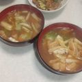 きらり流れ星's cooksnap of when they made 本だしで簡単！基本の白菜と油揚げの味噌汁.
