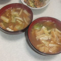 きらり流れ星's cooksnap of when they made 本だしで簡単！基本の白菜と油揚げの味噌汁.