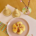 LULU♡まみ's cooksnap of when they made 簡単お花成形２種✿紫いもあんぱん.