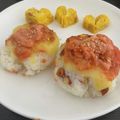 くらげ姫食堂's cooksnap of when they made ナッツ☆チーズ☆明太子☆パリ焼きおにぎり.
