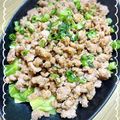 °＊maico＊°'s cooksnap of when they made 簡単！激ウマ！豚ひき肉ピリ辛肉味噌もやし.