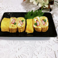 ♪としクック♪'s cooksnap of when they made カニカマといんげんの卵焼き.