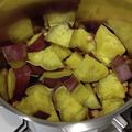 mijko's cooksnap of when they made 豆芋 さつまいも 大豆 煮［電気圧力鍋］.