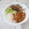 スタイリッシュママ's cooksnap of when they made “白菜しめじカレーライス”.