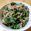 かわゆう1211's cooksnap of when they made ほうれん草とサバ味噌煮缶の簡単和え物.