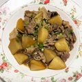 もぐ・ω・くま's cooksnap of when they made 豚肉と里芋の煮もの.