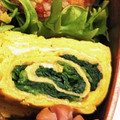 新妻あや's cooksnap of when they made お弁当の…「ほうれん草とチーズの卵焼き」.