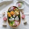 arare*'s cooksnap of when they made ひな祭りのお弁当に✿なんちゃってひし餅♫.