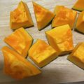 chi−ちゃん's cooksnap of when they made カボチャの切り方（あくまで自己流）.