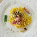 さるさる１'s cooksnap of when they made 茅乃舎野菜だし★即席パスタ　カルボナーラ.