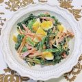 コムギ大好き's cooksnap of when they made ほうれん草の彩りサラダ.