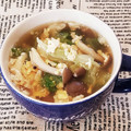あーこ姐's cooksnap of when they made 醤油クレソル　レタスとしめじと卵のスープ.