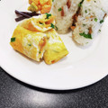 京ん家's cooksnap of when they made *福神漬けとネギの卵焼き*.