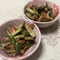 明日の風☆'s cooksnap of when they made お弁当に☆アスパラと桜エビ炒め.