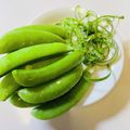 azbjbn's cooksnap of when they made スナップエンドウの筋取り、茹で方.