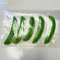 azbjbn's cooksnap of when they made スナップえんどうの簡単な冷凍保存方法.
