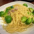 かなあい♡'s cooksnap of when they made 栄養満点!!芽キャベツのペペロンチーノ☆.