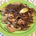 tikariri's cooksnap of when they made 糸こん 豚肉 ネギのすき焼き風★お弁当に.