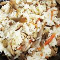 monacamama's cooksnap of when they made 鶏ごぼうの混ぜご飯.