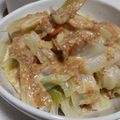fu♪♪'s cooksnap of when they made 蒸しキャベツとツナのごま味噌ソース.