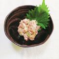 ﾁｲﾁｬﾝﾏﾏ's cooksnap of when they made 簡単☘️鯖缶deパパッとなめろう風.