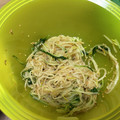 クックBWZVK1☆'s cooksnap of when they made 目からうろこの味付✨もやしと水菜のナムル.