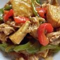 TYSK's cooksnap of when they made 給料日前！豚豆腐๑オイケチャいた～め♪.