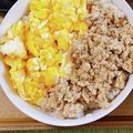 みかっしー0616's cooksnap of when they made レンチンで鶏そぼろ.
