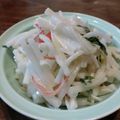 ばたみそーぱん☆'s cooksnap of when they made 大根とカニかまのわさびサラダ.