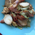 北のデビル。's cooksnap of when they made 簡単！ウインナーと卵とレタスの中華炒め.