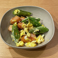 プチソラ's cooksnap of when they made スナップえんどうとウインナーのマヨ卵炒め.