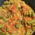 まみくりこ's cooksnap of when they made インド家庭料理：オクラと玉ねぎのマサラ.