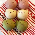 Mieまま's cooksnap of when they made ひな祭りに★すみっこぐらし３色だんごパン.