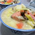 つくフォト部長♪♪こまっちゃん's cooksnap of when they made 簡単☆おいしい石狩鍋.