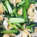 らららラッキー☆'s cooksnap of when they made 小松菜と油揚げの煮浸し.