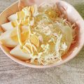 さくらん餅's cooksnap of when they made 千キャベツにゆで卵＆マヨ＆ウスターS♬︎.